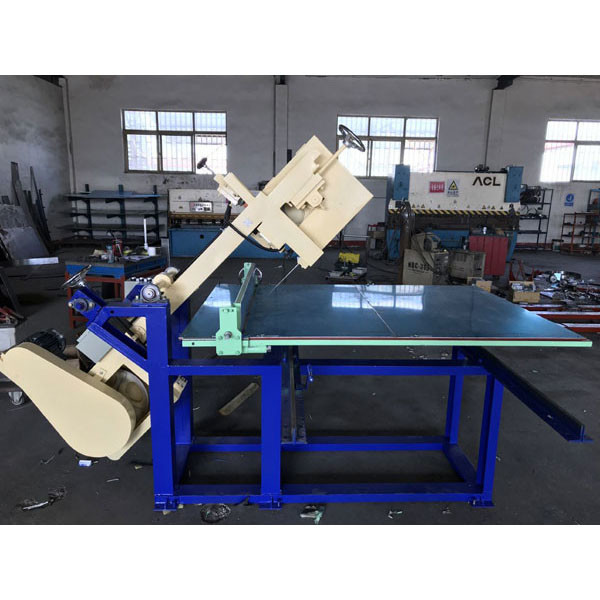 TDP Sponge Angle Cutting Machine with adjustable 45Â° to 90Â° bevel cutter for PU sponge and rubber-plastic materials