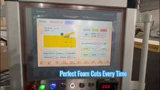 High Speed Carousel Horizontal Foam Cutter for Mass Production