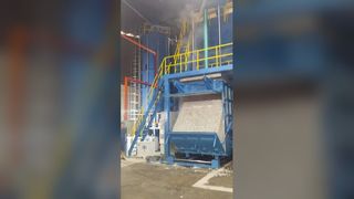 C619 15T Rebond 블록 거품 거품이 이는 기계 33.5kW 15m ³ 폐기물 PU 거품 재활용을 위한 탱크 4 블록/h