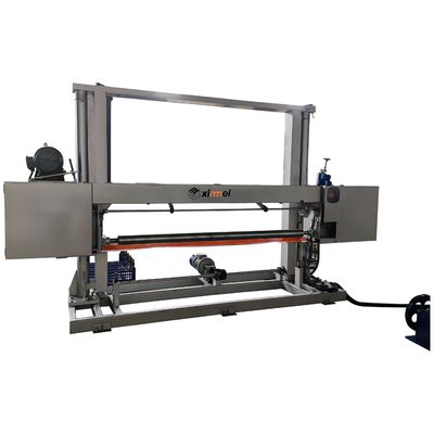 중량 안정성 PU 딱딱 120 ILD PU 블록 160 Kg/m3 리본드 폼 블록 반 자동 수평 분할 기계 Epuipped DELTA 제어 및 최적화 기계 설계 견고한 재료